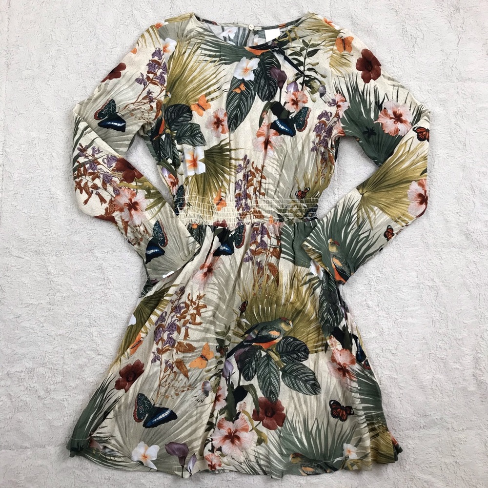 H&M Tropical Jungle Butterfly Dress
